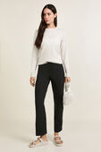 Soft Jersey Straight-Leg Mid-Rise Pant *Short